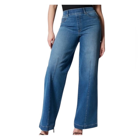 SPANX Front Seam Wide Leg Jeans 2X - Picture 1 of 6